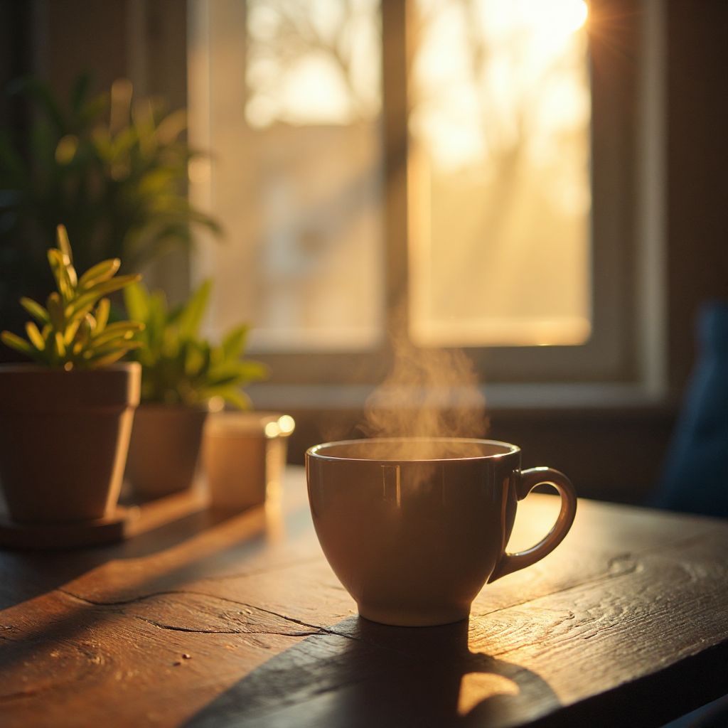 Morning light wellness ritual